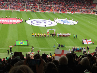 Chelsea’s England scores for England but it’s not enough as Brazil win 2-1 down by the Riverside