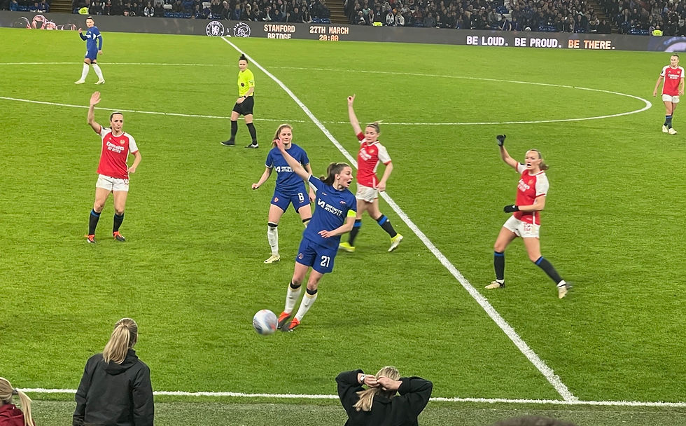 Action from Chelsea v Arsenal Picture by Paul Lagan