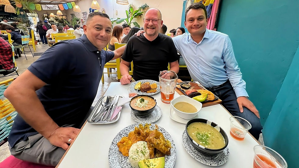 Sharing authentic Colombian flavors on the Bogota Bites & Sights Private Food Tour