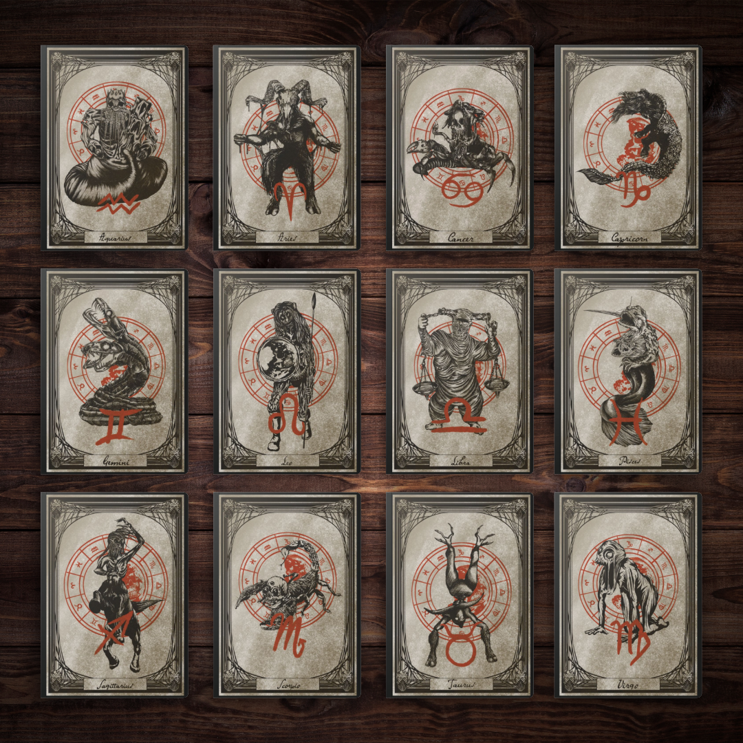 Zodiac Soft Cover Journal w/ Gothic Illustrations Inside