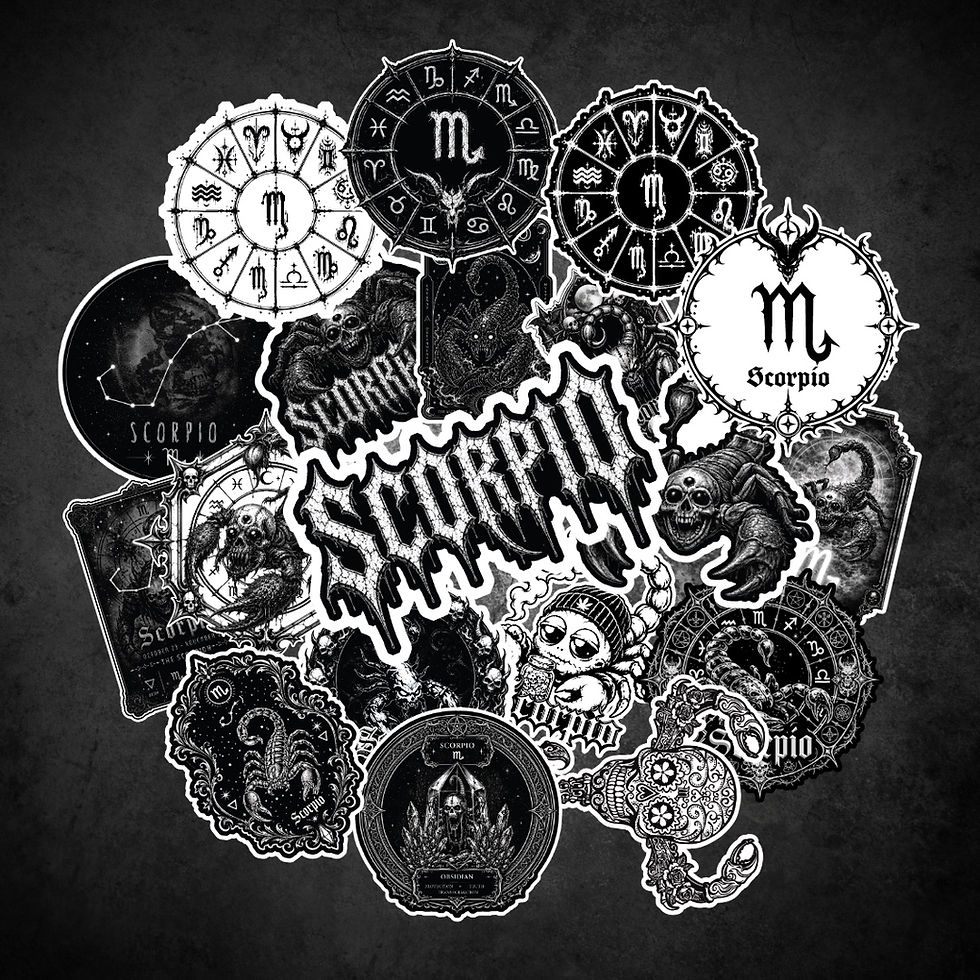 Scorpio 20-piece sticker pack