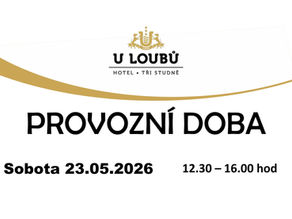 provozní doba sobota 23.05.2026