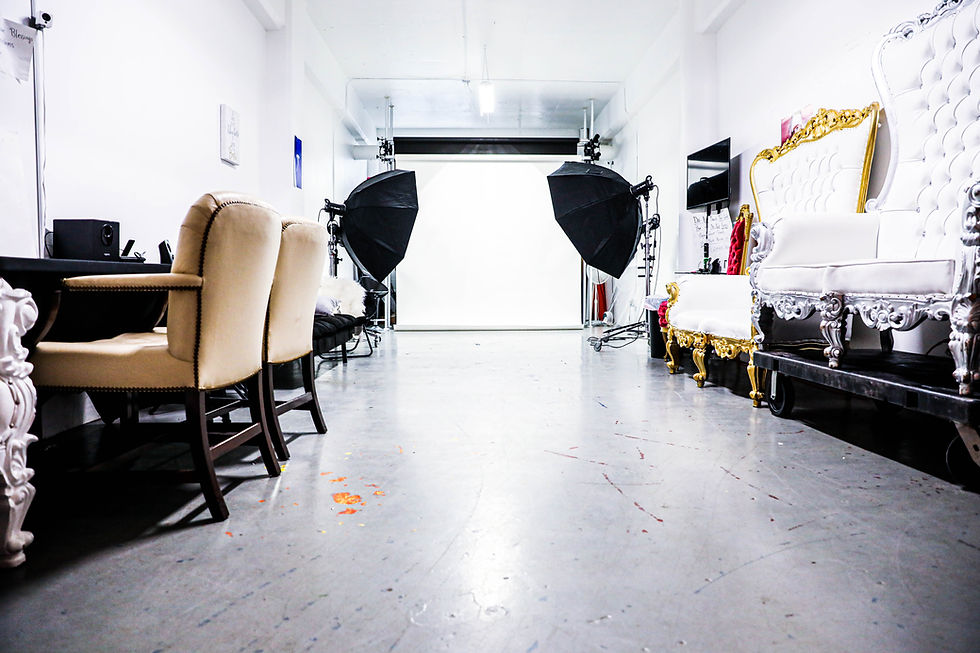 Inside of the studio