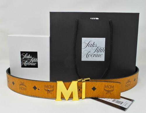 yellow mcm belt