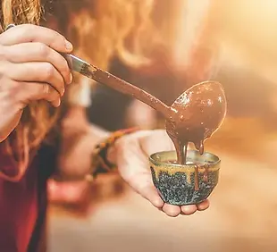 Cacao ceremony, heart opening medicine_ Ceremony space.webp