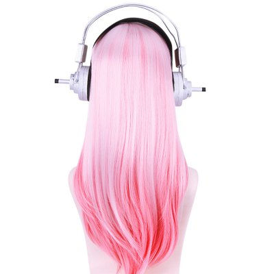 Miniatura: peluca rosada de recto natural - Anime de Super Sonico