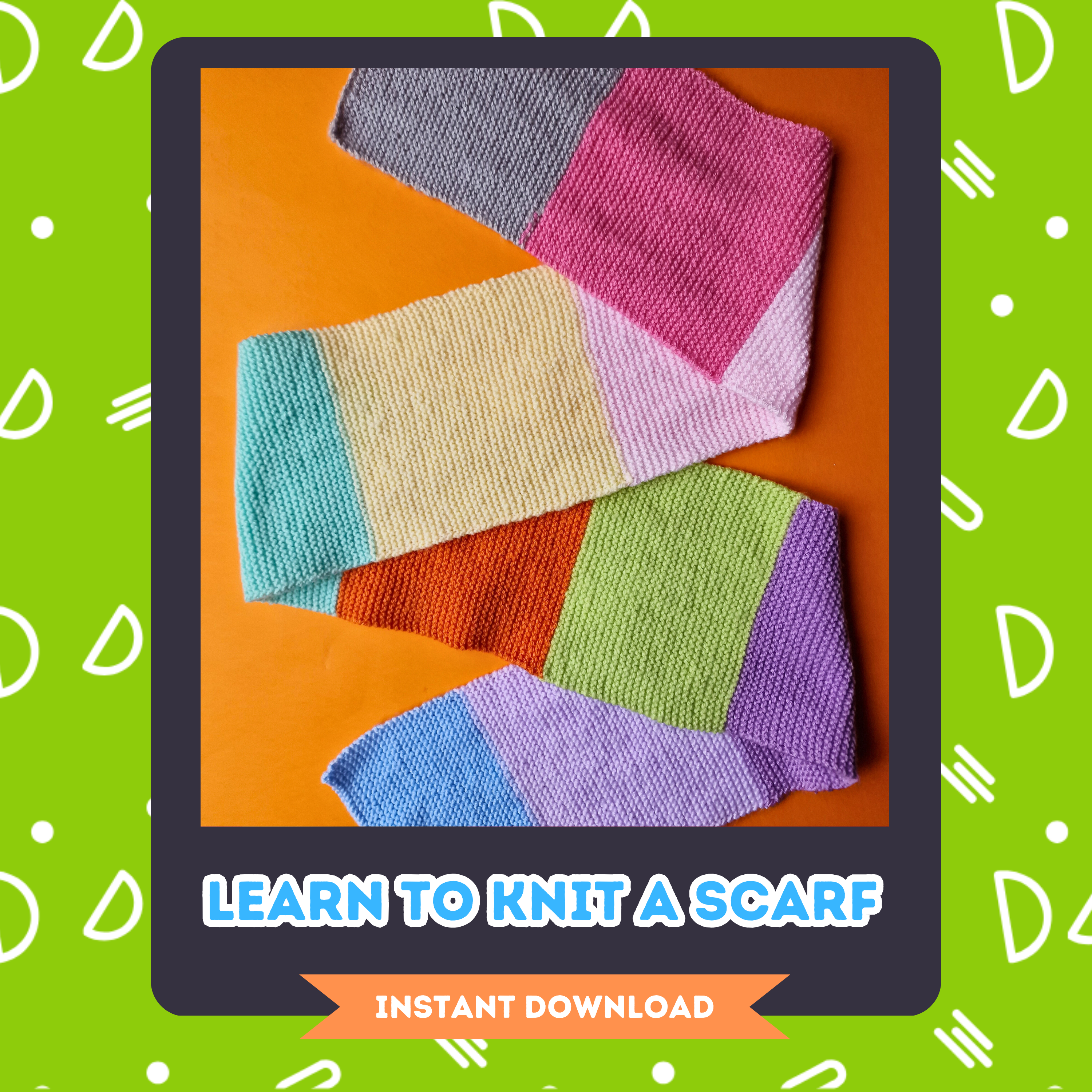 Beginner Scarf Knitting Pattern for Right handed Knitters