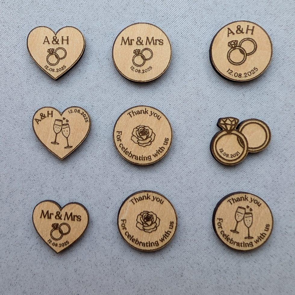 Thumbnail: Table confetti, pre-made designs, suitable for weddings and other big events