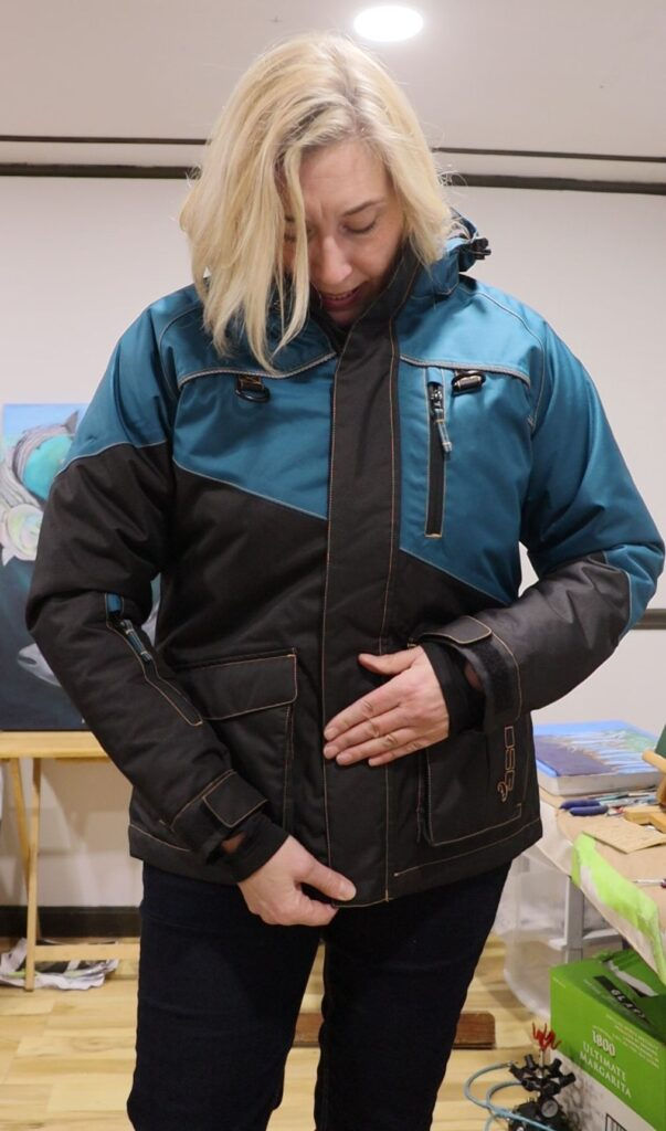 DSG Avid Womens Ice Fishing Jacket Storm Flap Closure