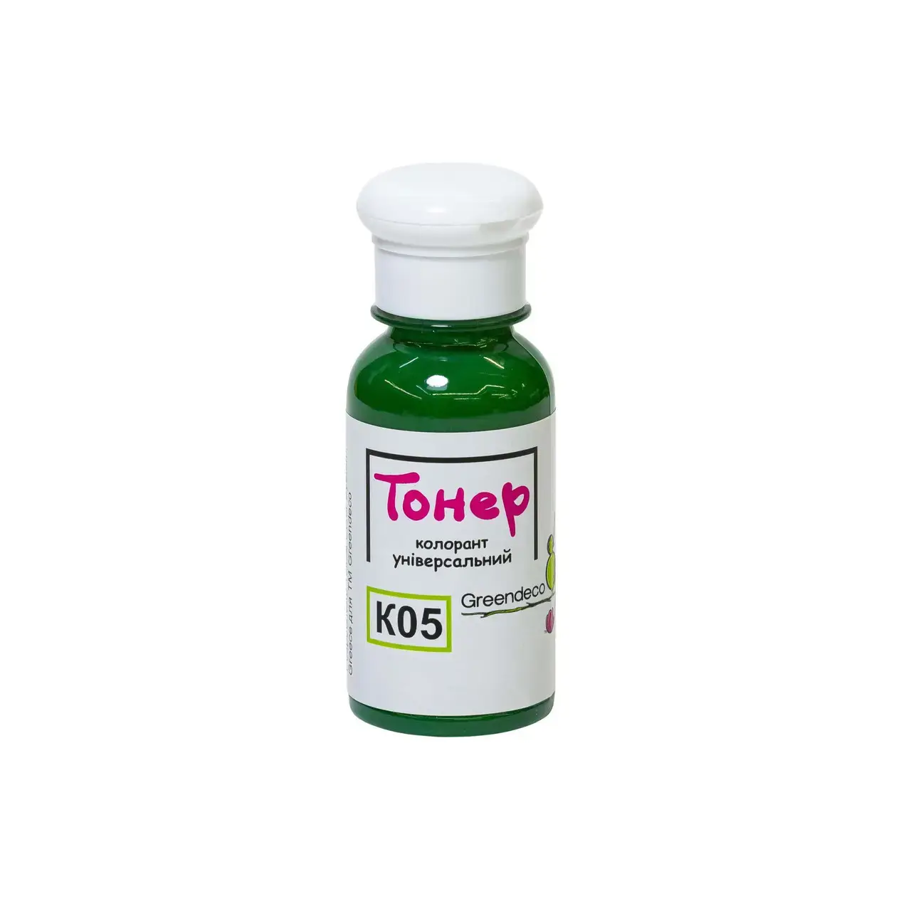 Колорант універсальний Toner K05 (Зелений) 100 мл. Greendeco