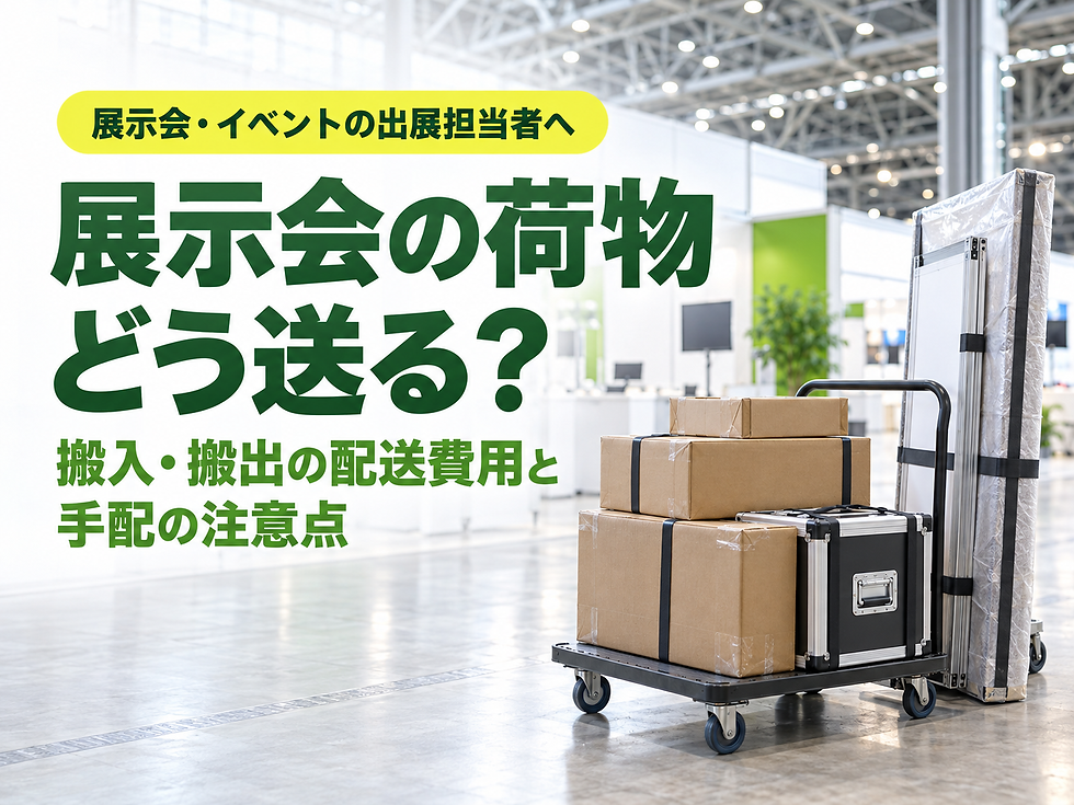 展示会の荷物どう送る？