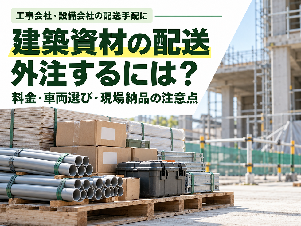 建築資材の配送　外注するには？