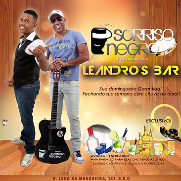 Leandro's Bar com Sorriso Negro