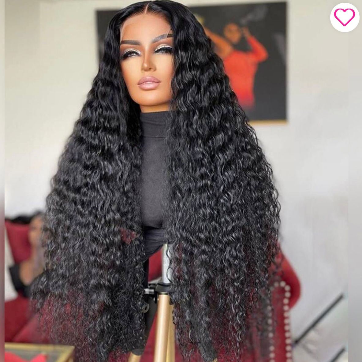 Water Wave transparent lace 13x6 wig 250%
