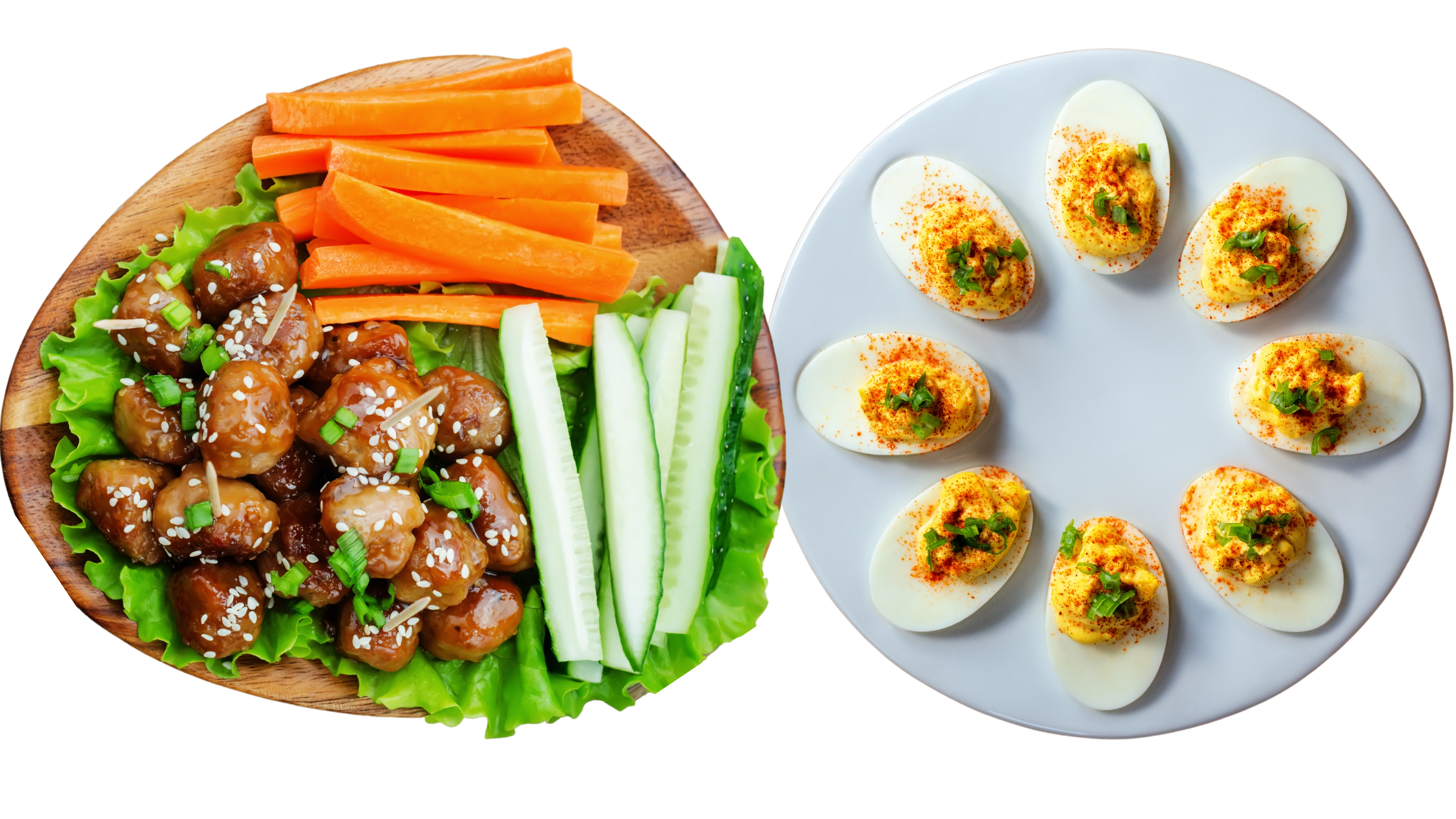 Arranged Food and Objects