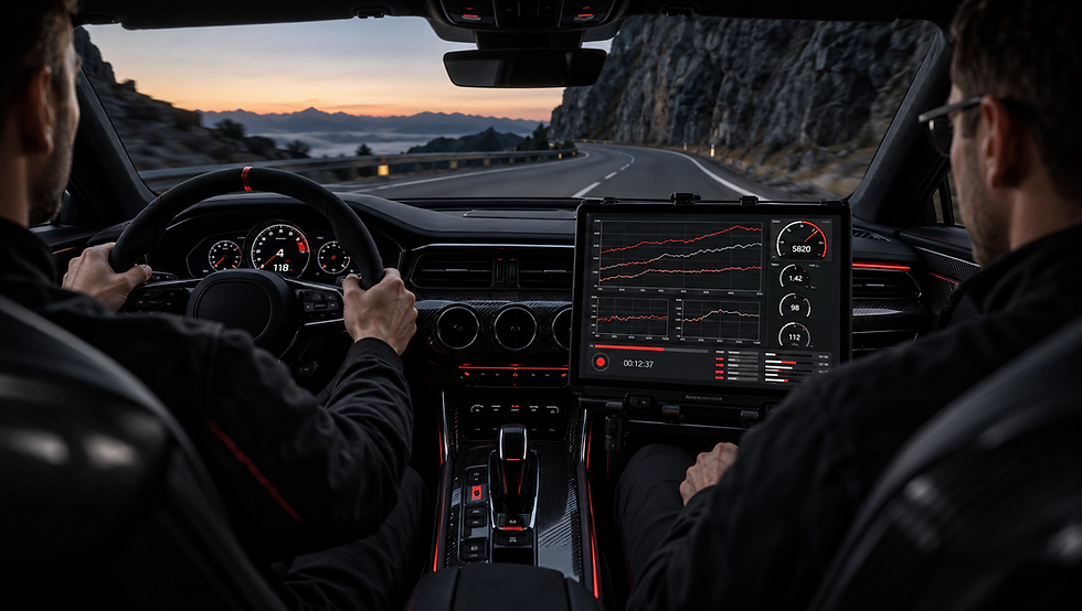 Vehicle electronics and diagnostic equipment used for ECU and TCU calibration.