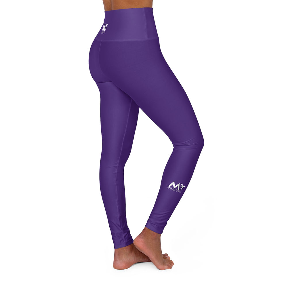 Thumbnail: Stay Fly High Waisted Purple Yoga Leggings