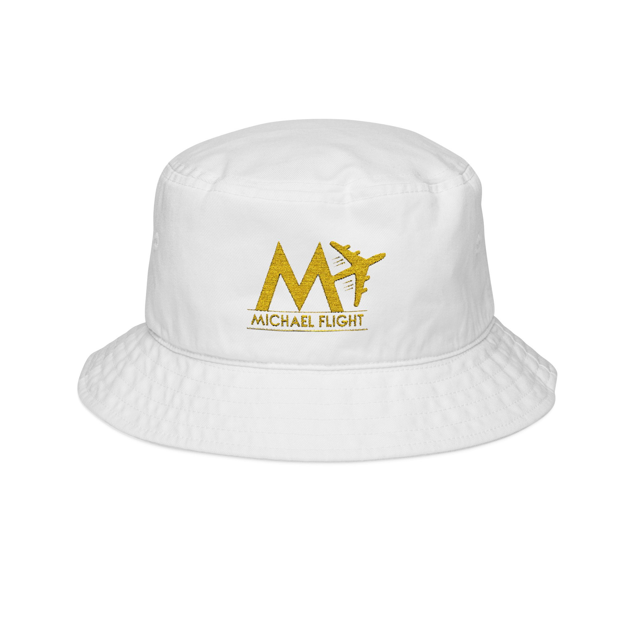 M_FLIGHT Gold Logo Bucket Hat