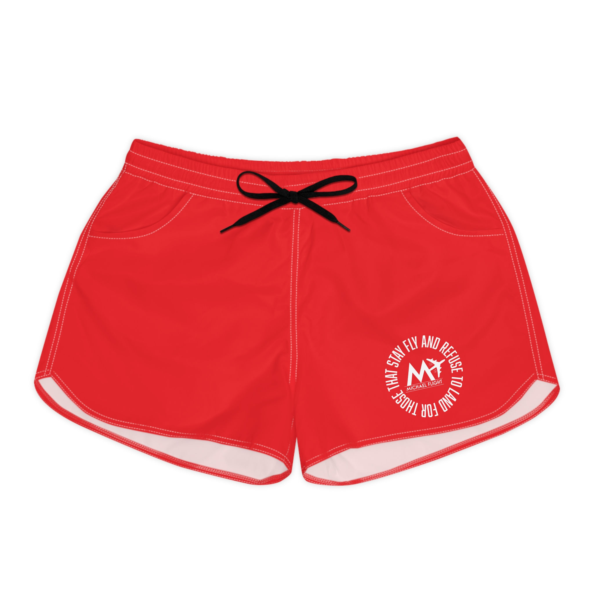 FLIGHT Women's Casual Shorts RED/WHITE 