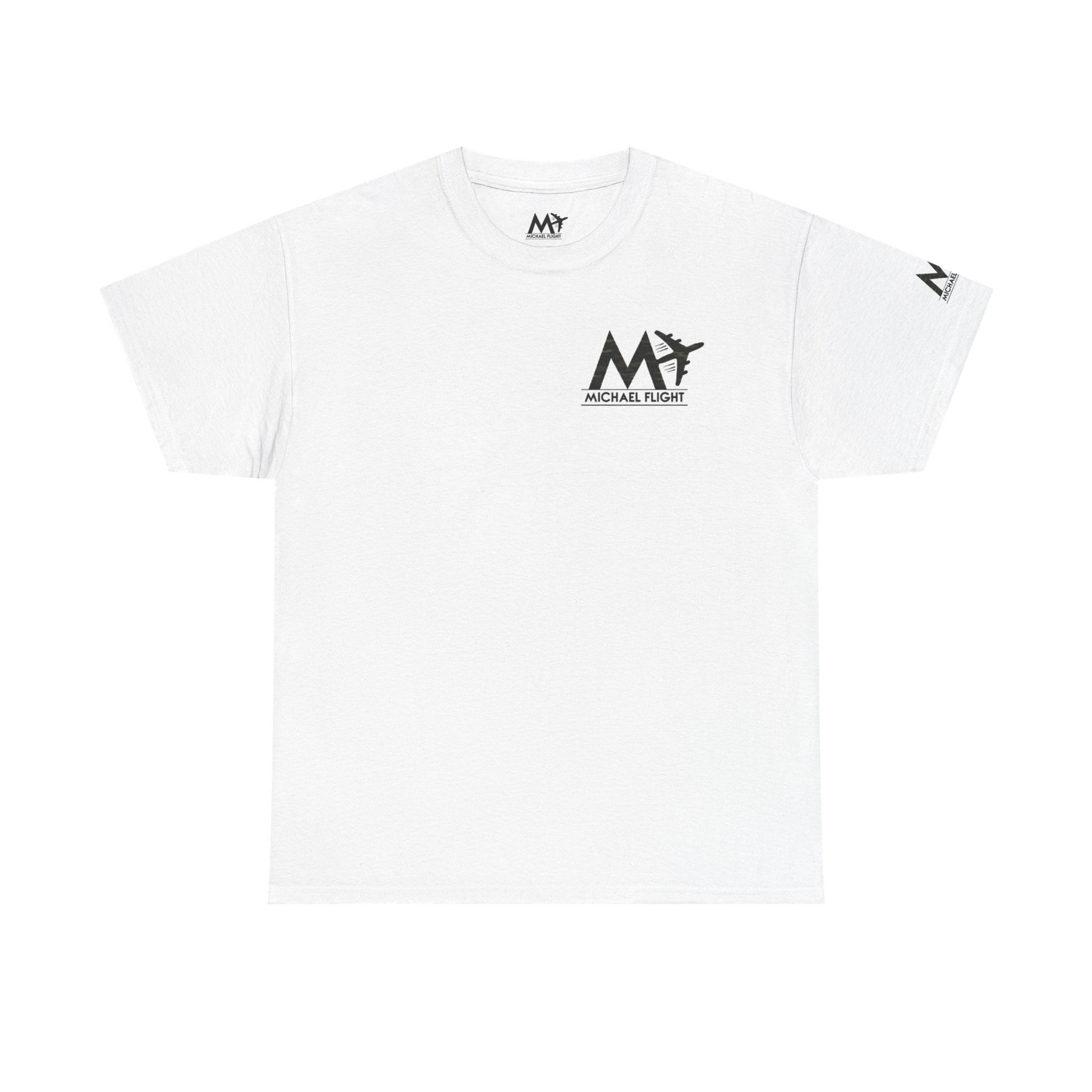 M_FLIGHT Men Heavy Cotton Tee White/Camo