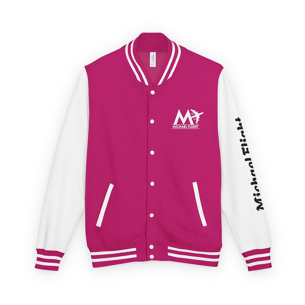 Thumbnail: Stay Fly Men White Letterman Jacket, Heavyweight