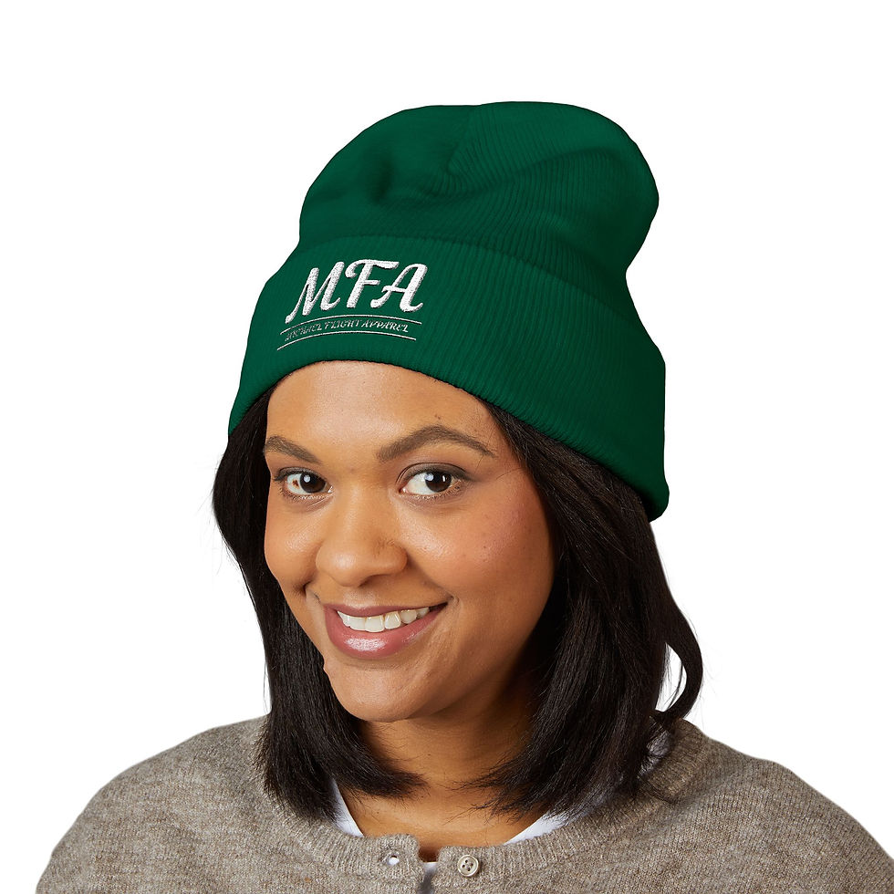Thumbnail: MFA Women's Classic Yellow Cuffed Beanie