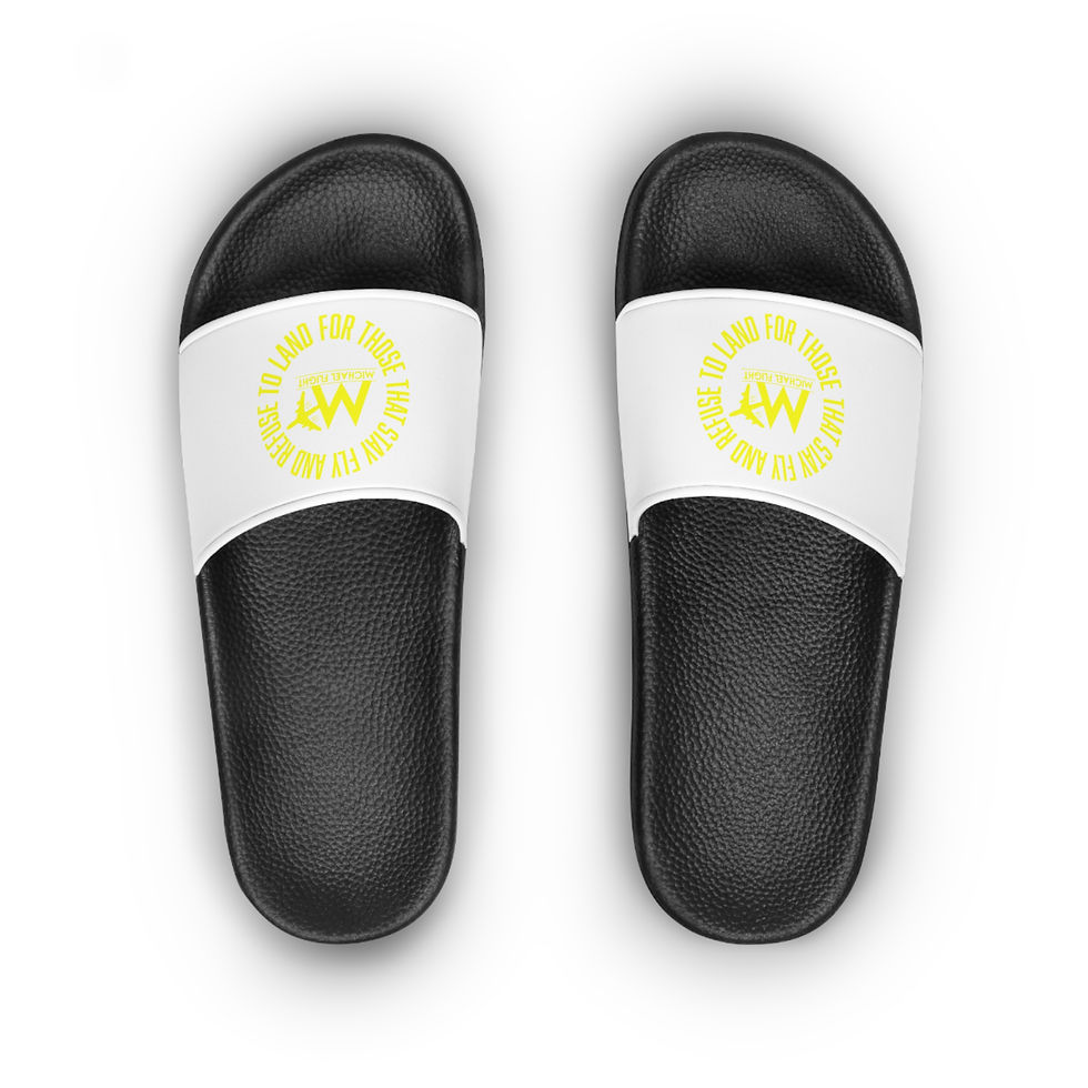 Thumbnail: FLIGHT Women's Slide Sandals - White & Yellow