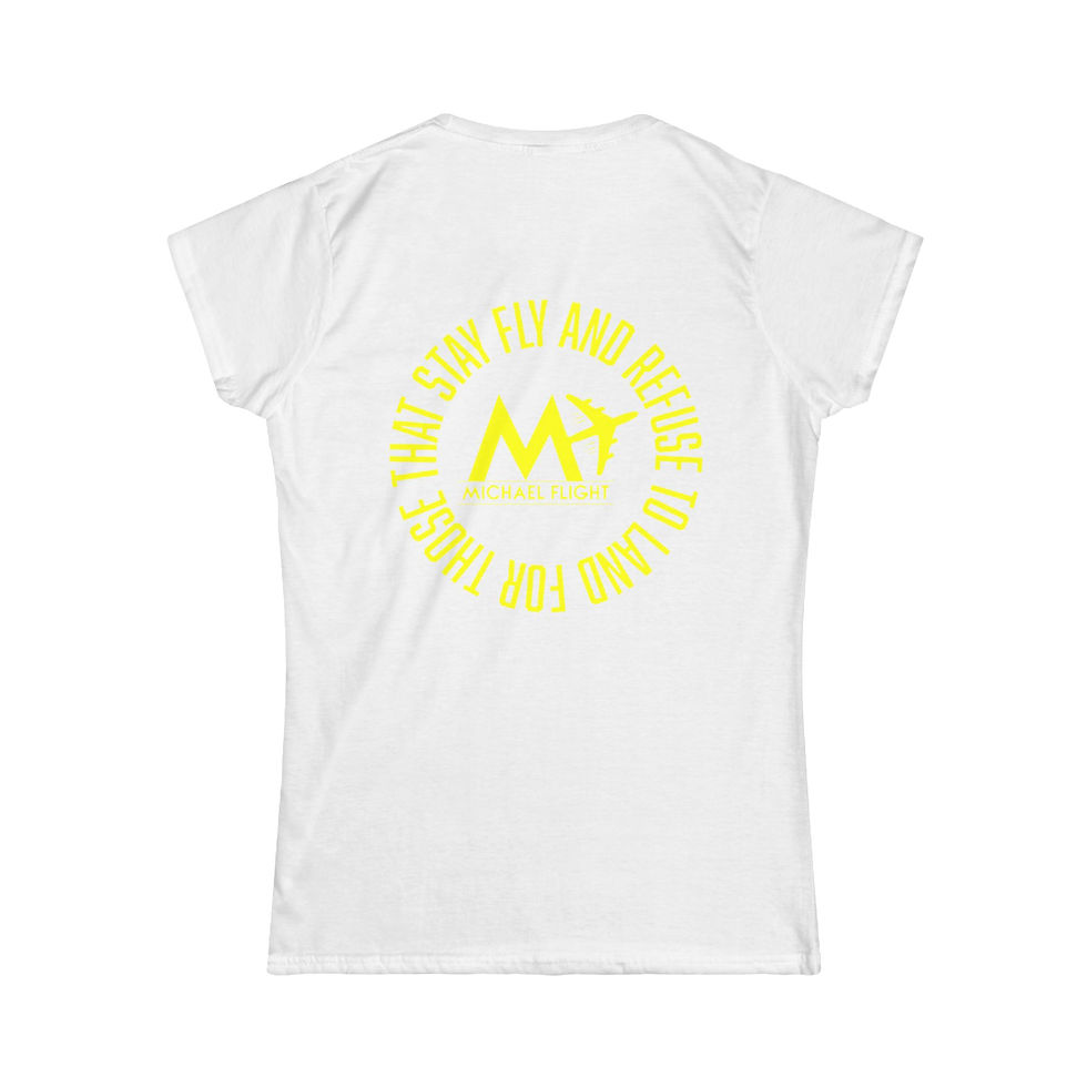 Thumbnail: FLIGHT Women's Softstyle Yellow Logo Tee