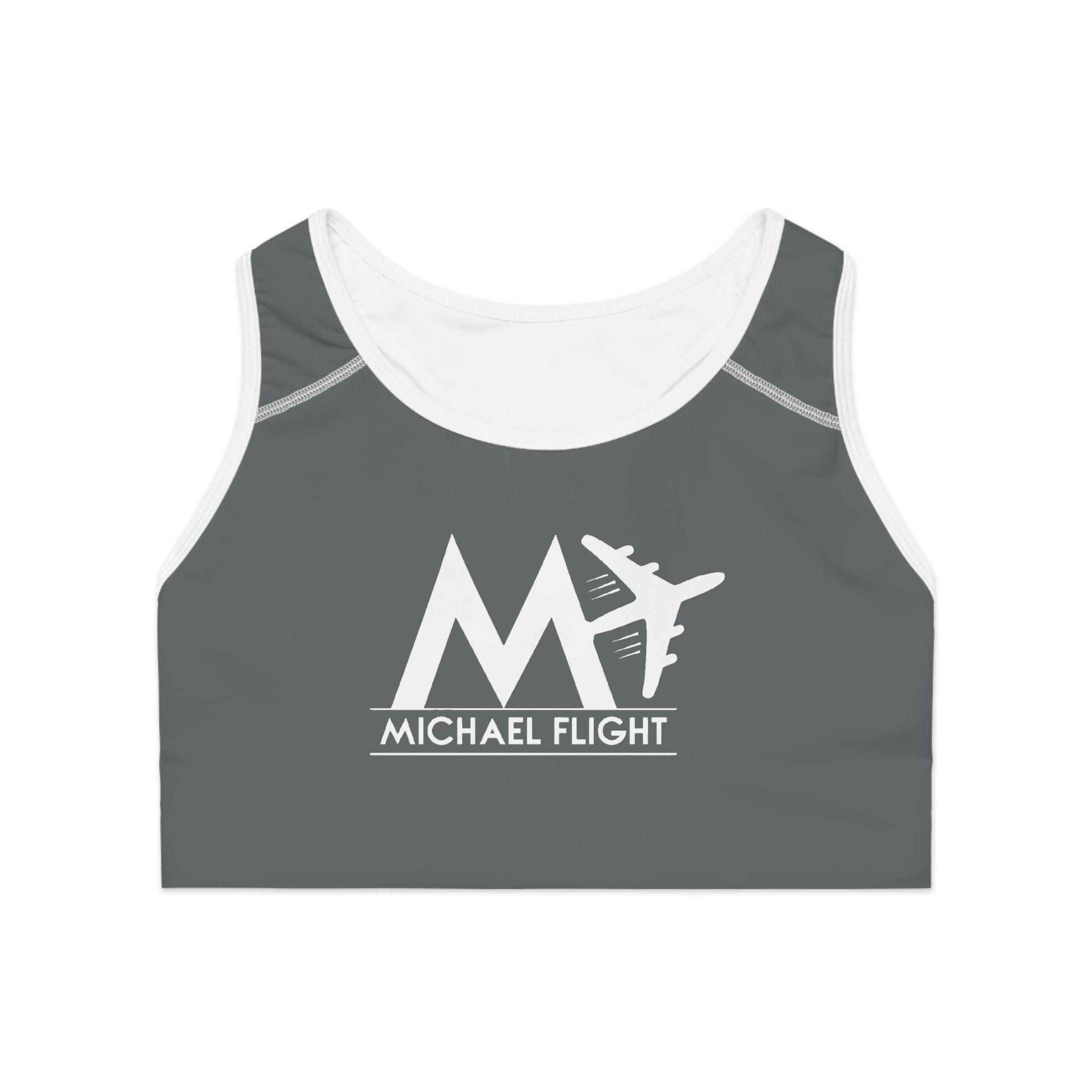 M_FLIGHT Grey Sports Bra