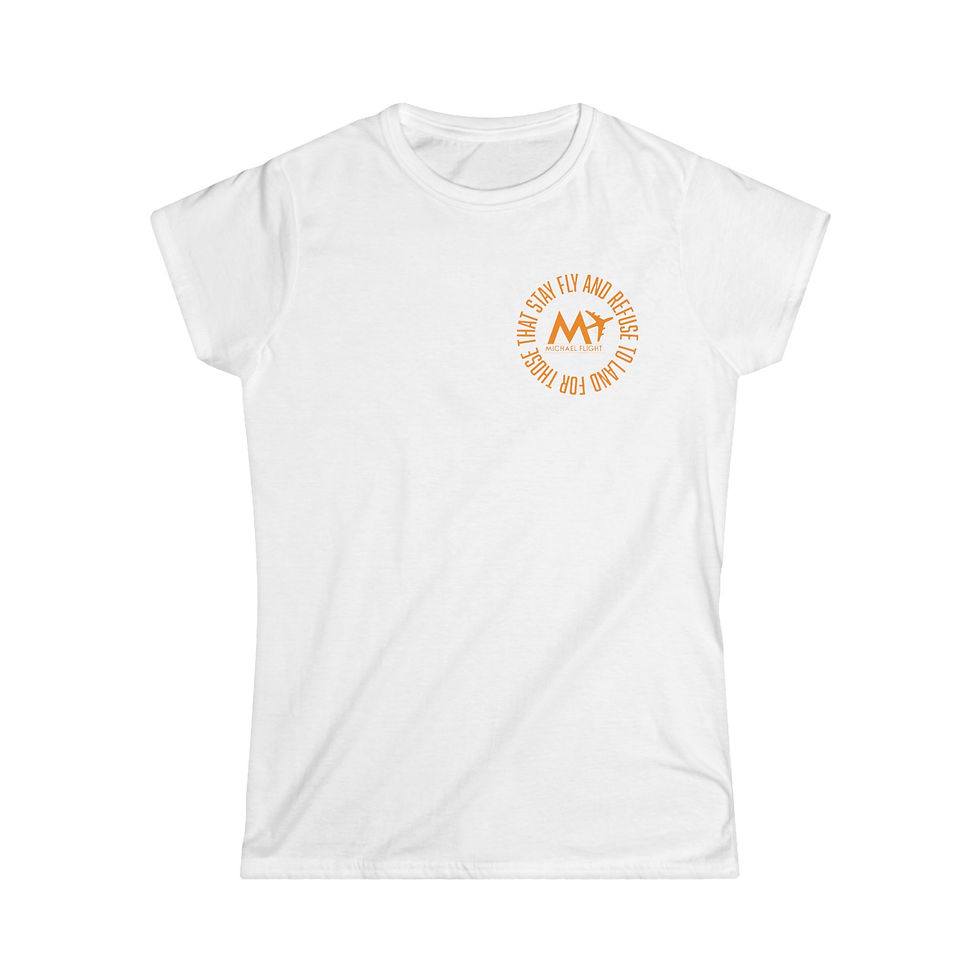 Thumbnail: FLIGHT Women's Softstyle Orange Logo Tee