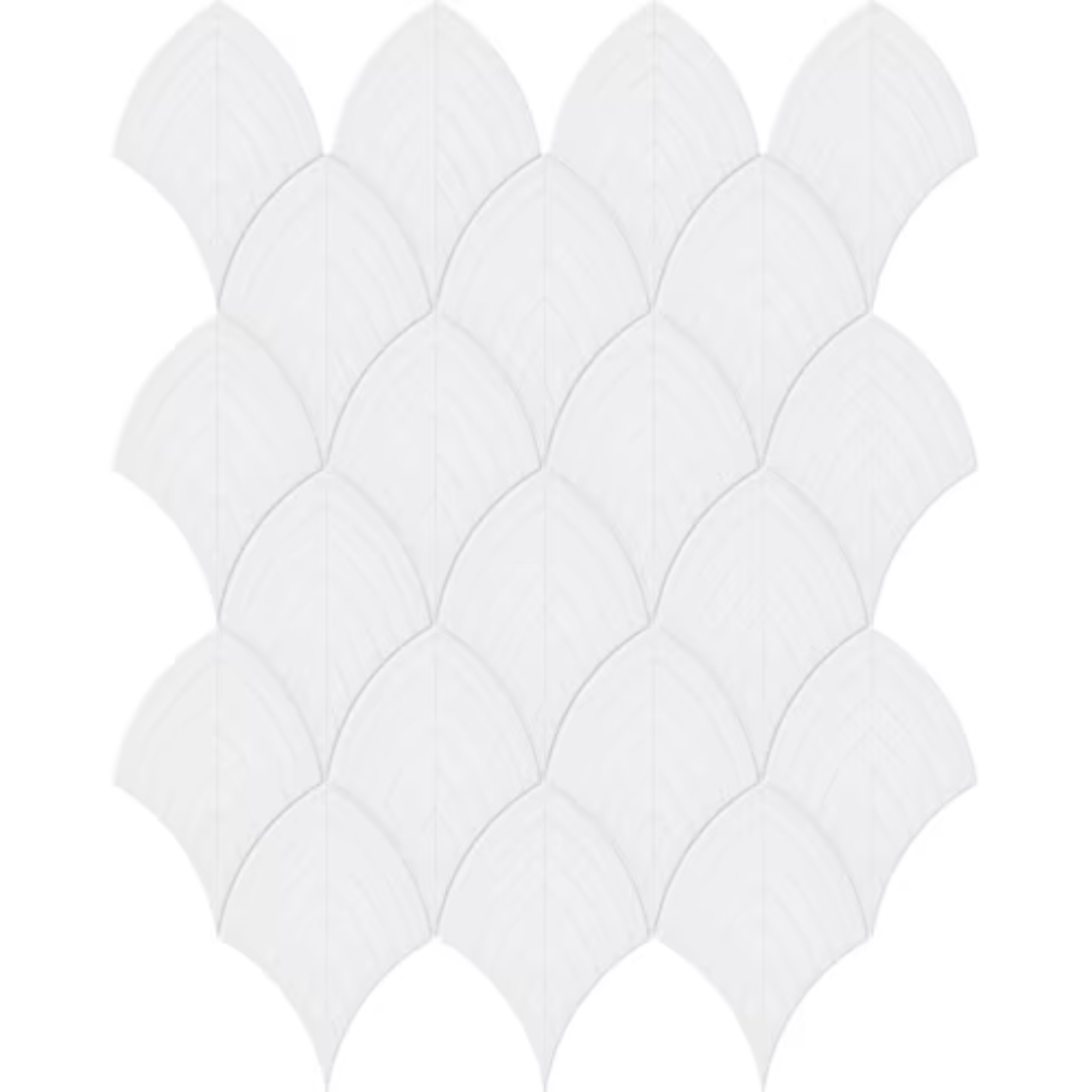 Scallop Gloss Porcelain Mosaic Tile