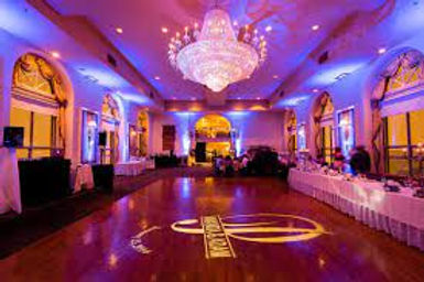 Uplighting at a wedding venue