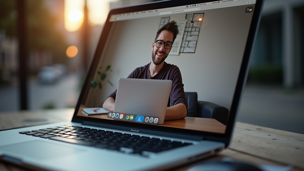 Close-up view of a laptop screen showing an online tuition session in progress