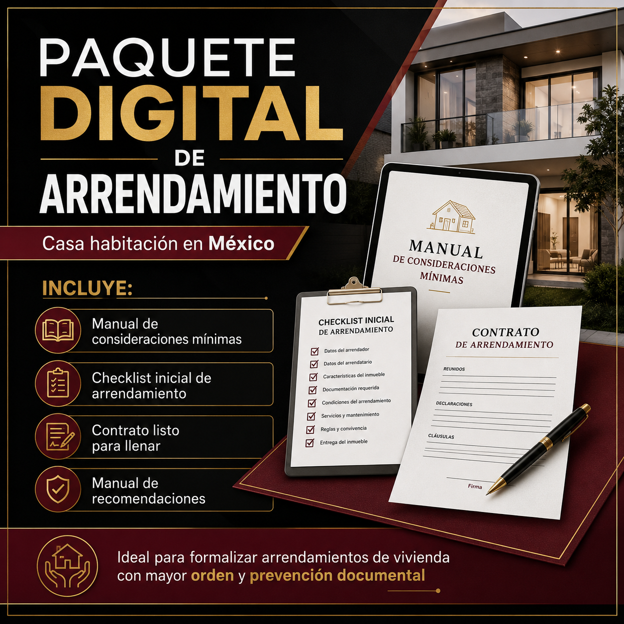 KIT DE PROTECCIÓN INTELIGENTE PARA ARRENDAMIENTO DE CASA HABITACIÓN EN CDMX