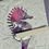 Thumbnail: Seahorse in Purple Greeting Card