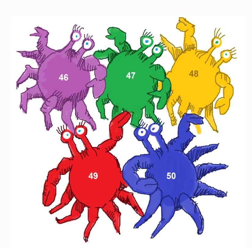 dancing crabs.