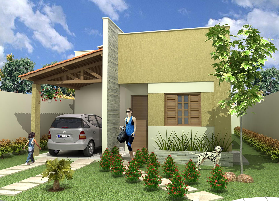 Casa 69m² - 2/4, 1 suíte
