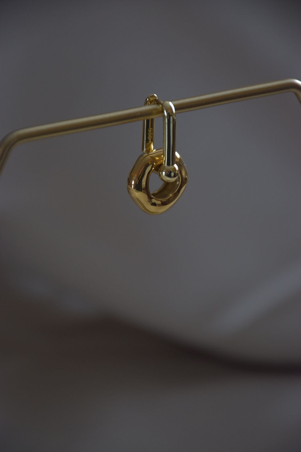 DOUBLE GOLD INTERLOCK EARRINGS