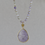 Thumbnail: Handcrafted Amethyst Necklace with Gold Plated Accents