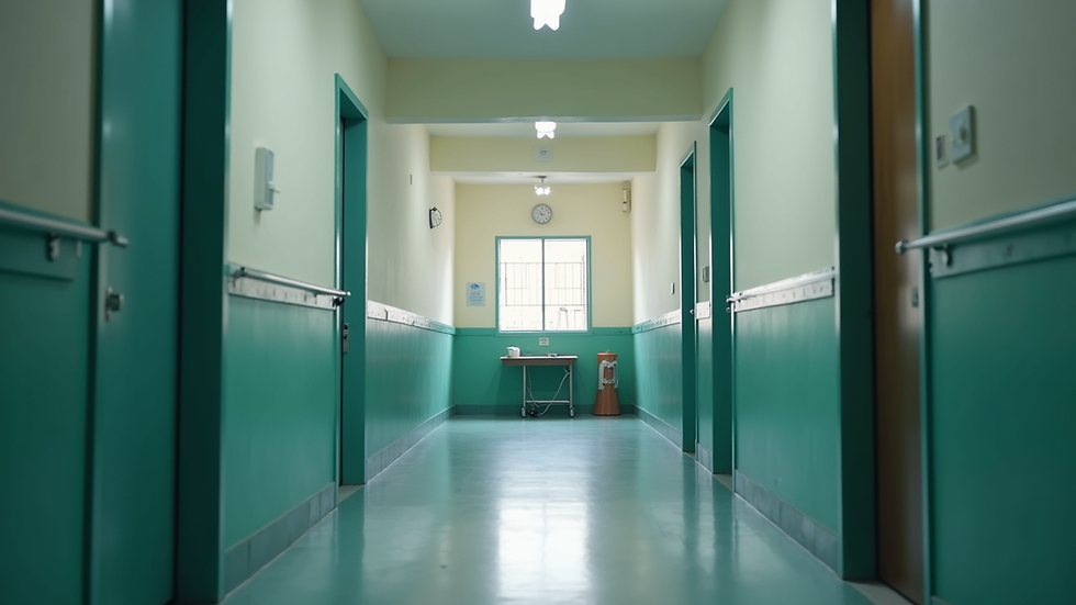 Eye-level view of a health clinic in Honduras