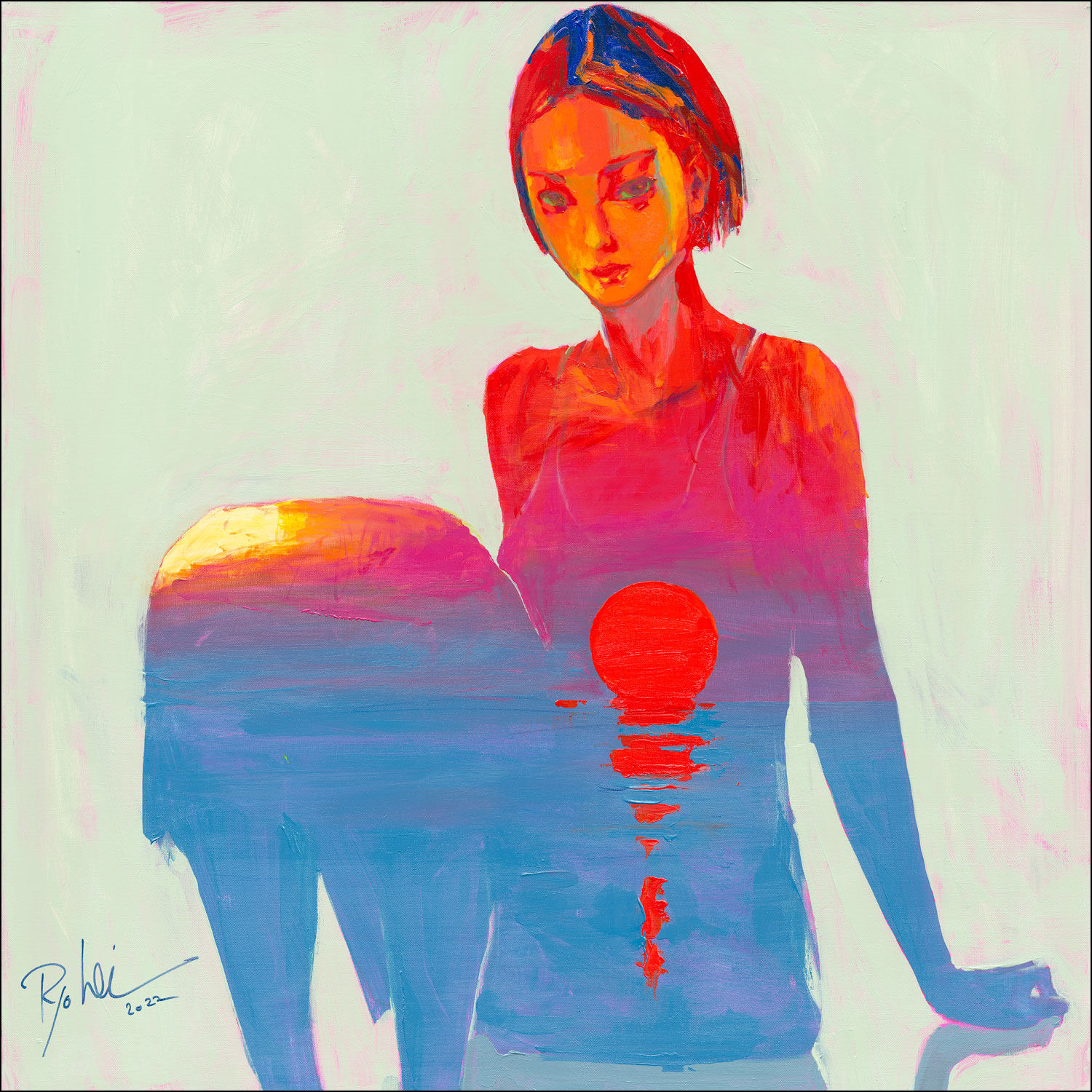 Canvas print [Sunset view 3]