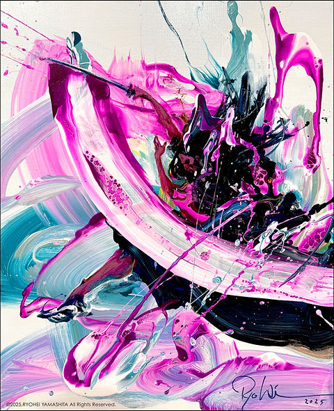 ○七色の開運　　絵画原画 Amazon.co.jp: 黒龍 鳳凰 太陽 開運絵画 スピリチュアルアート
