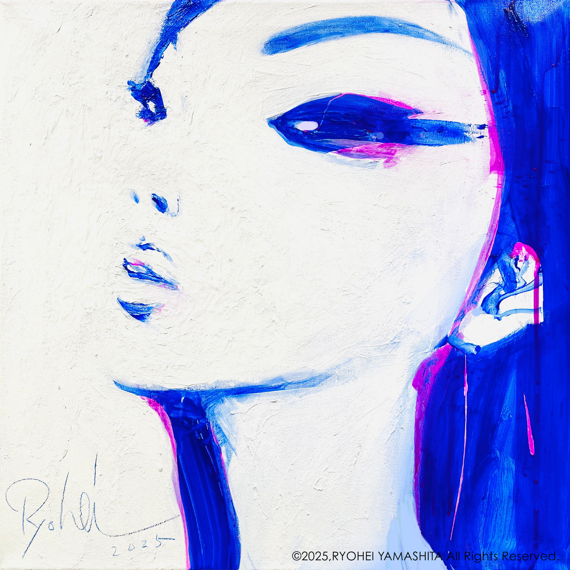 オリジナル原画【Ultramarine woman 2025-1】