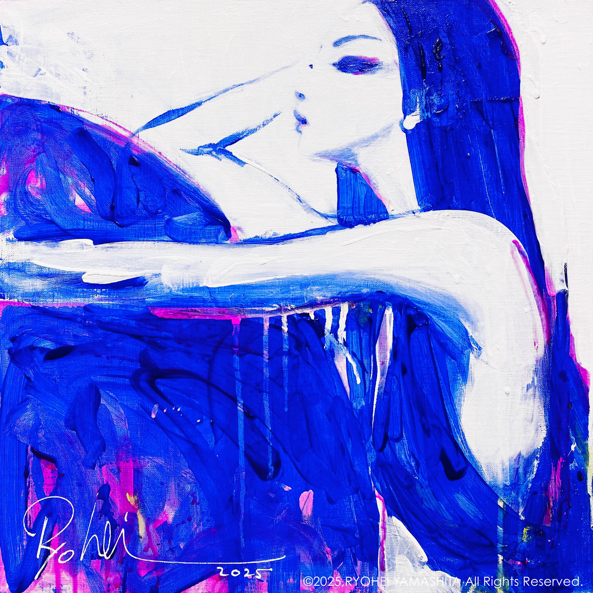 オリジナル原画【Ultramarine woman 2025-2】