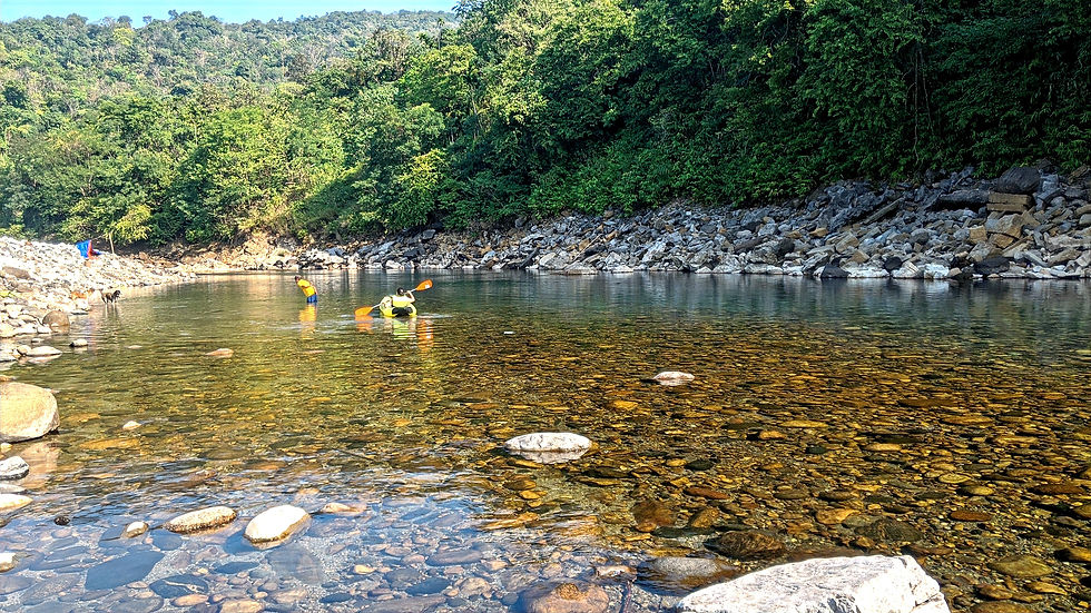 Kayaking at Sohbar River