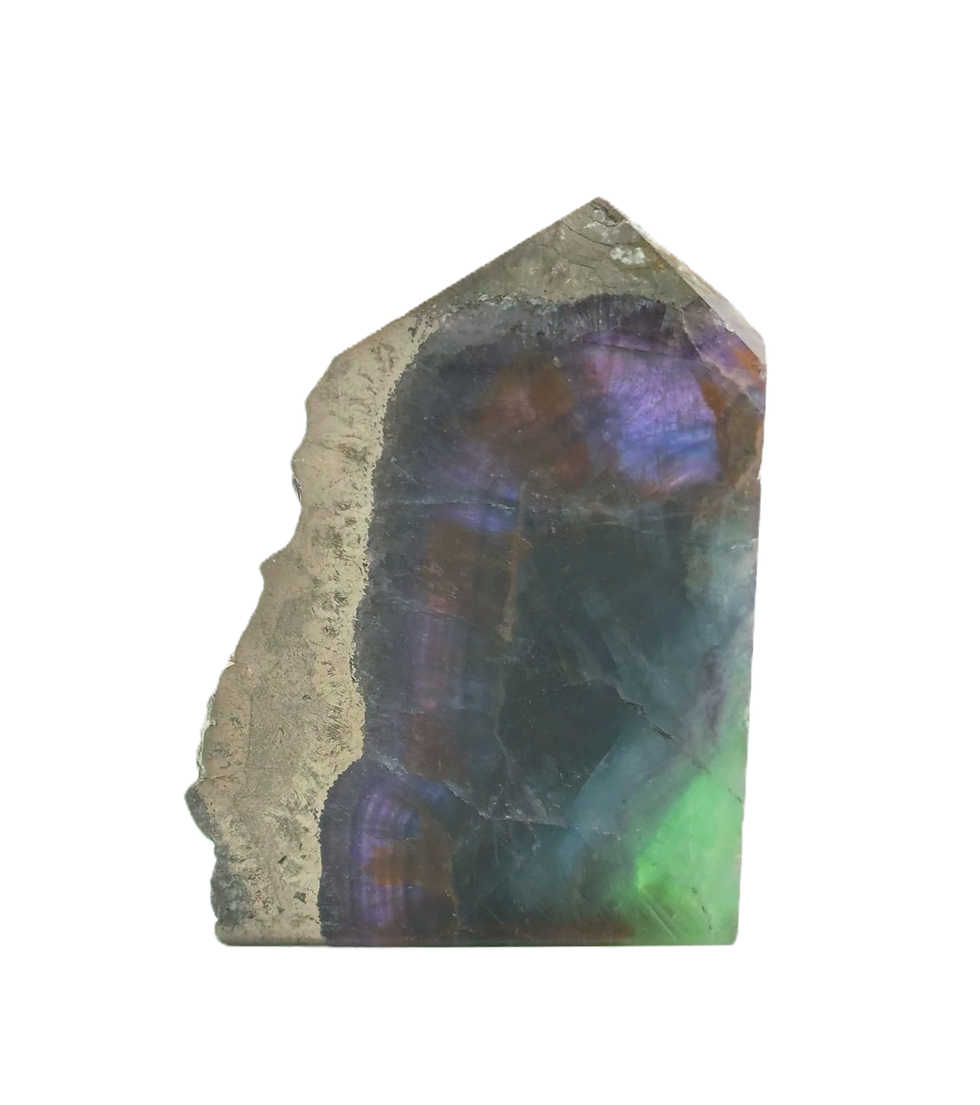 Thumbnail: Fluoriet met pyriet rand 1