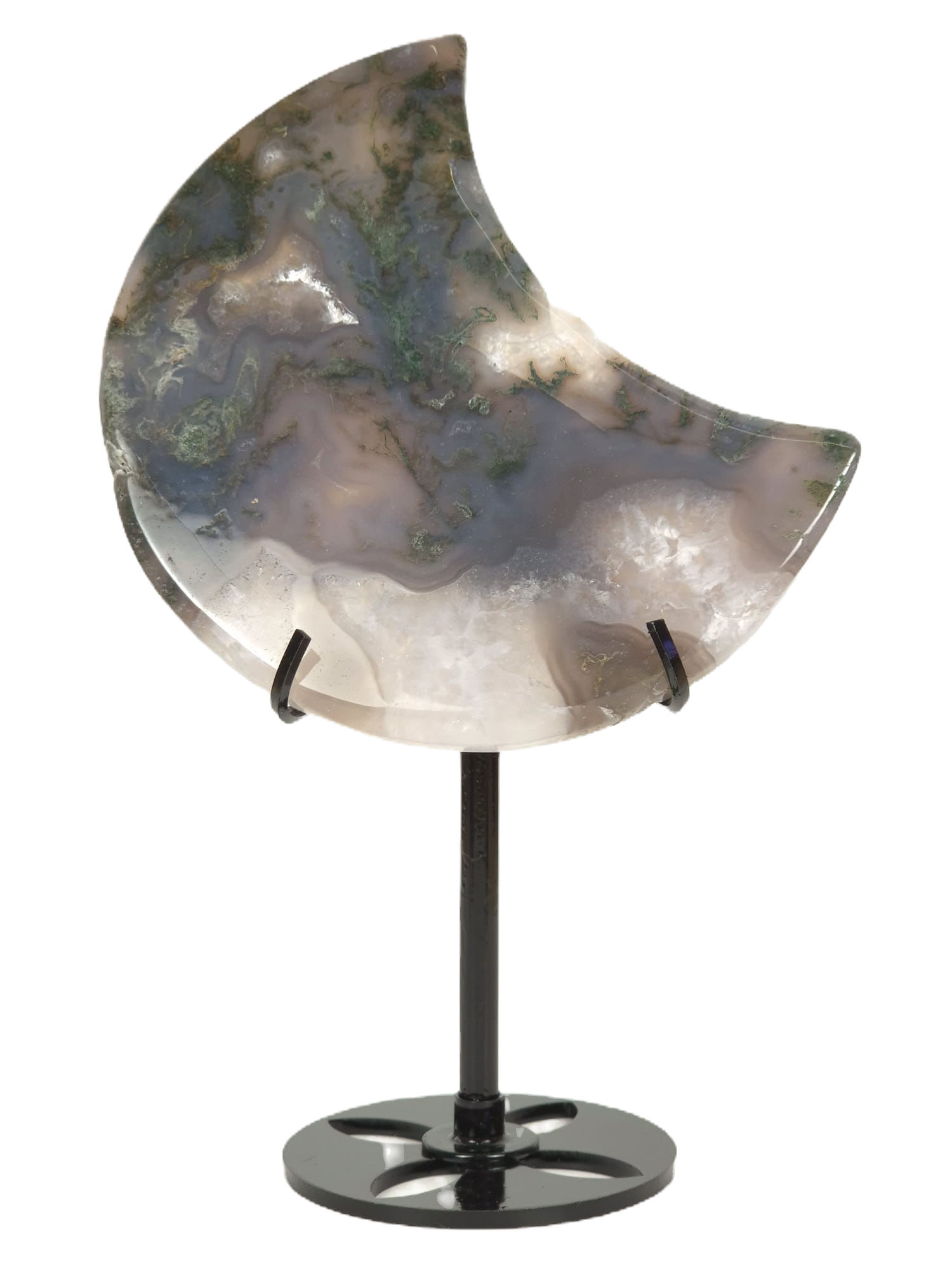 Moss agate moon