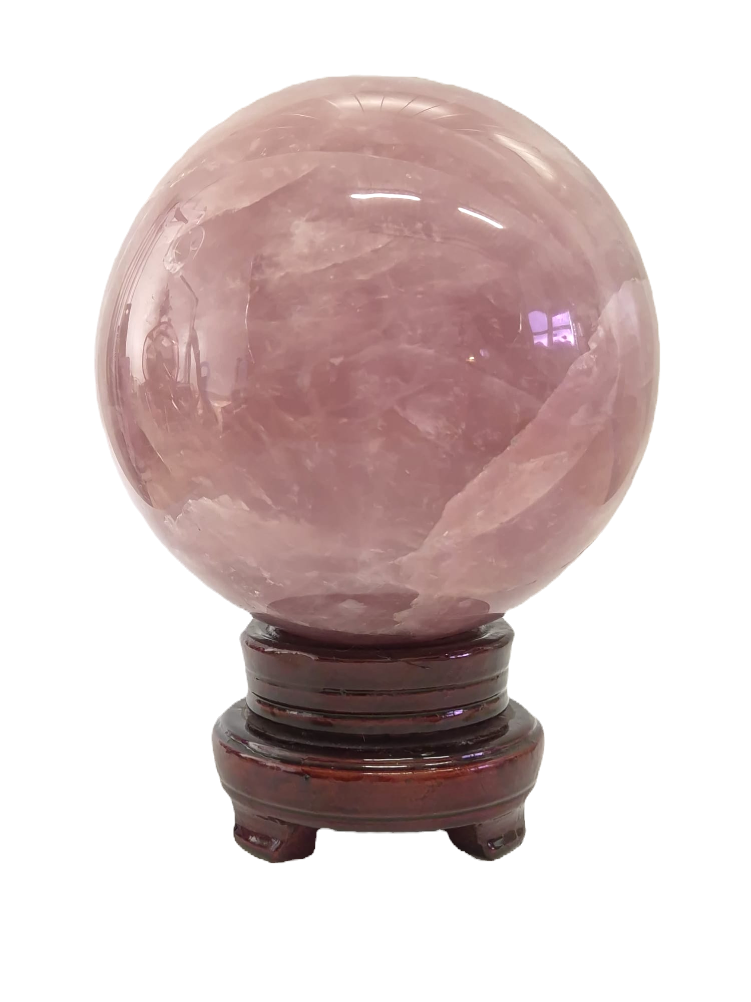 Statement rose quarts sphere