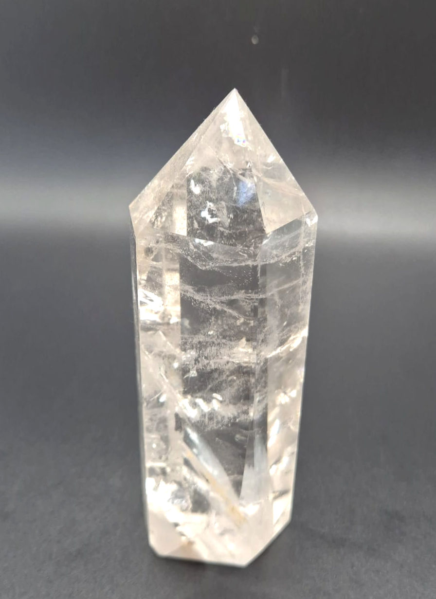 Clear quartz tower large