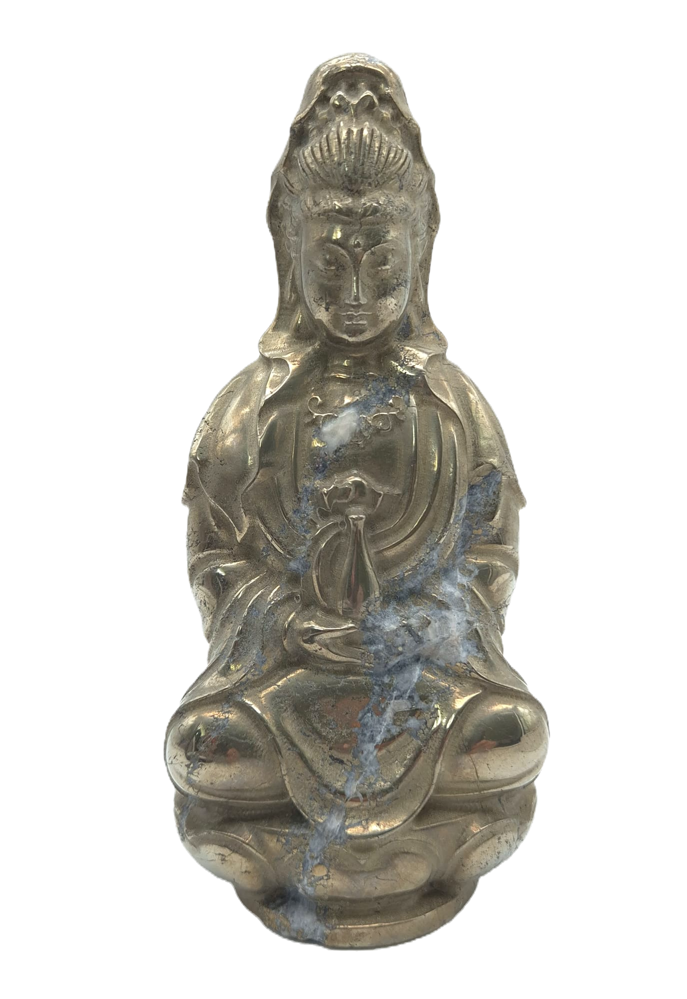 Pyrite Guanyin carving